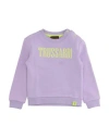 Trussardi Junior Babies'  Toddler Girl Sweatshirt Lilac Size 3 Cotton In Purple