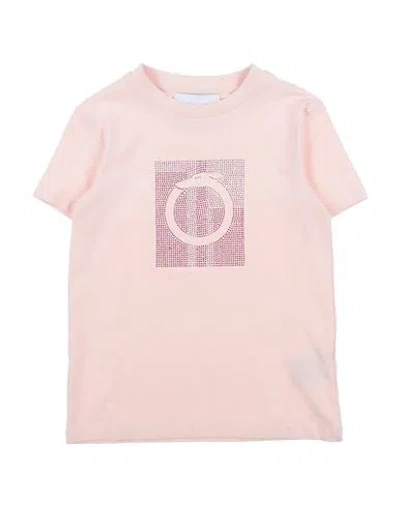 Trussardi Junior Babies'  Toddler Girl T-shirt Blush Size 6 Cotton, Lycra In Pink