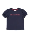 Trussardi Junior Babies'  Toddler Girl T-shirt Navy Size 5 Cotton, Lycra