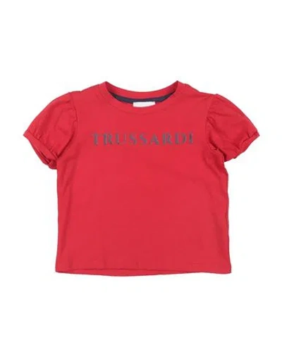 Trussardi Junior Toddler Girl T-shirt Red Size 4 Cotton, Lycra In Red