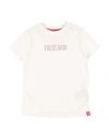 Trussardi Junior Toddler Girl T-shirt White Size 4 Cotton, Lycra In White