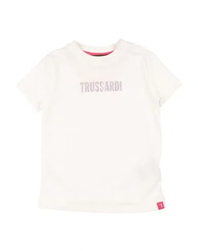 Trussardi Junior Babies'  Toddler Girl T-shirt White Size 4 Cotton, Lycra
