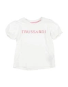 Trussardi Junior Toddler Girl T-shirt White Size 6 Cotton, Lycra In White