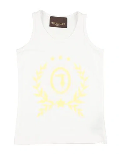 Trussardi Junior Babies'  Toddler Girl Top White Size 6 Cotton, Lycra