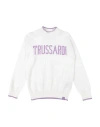 Trussardi Junior Babies'  Toddler Girl Turtleneck White Size 5 Cotton, Nylon