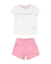 Trussardi Junior Woman Baby Set Pink Size 9 Cotton, Lycra