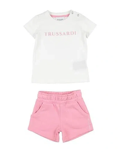 Trussardi Junior Woman Baby Set Pink Size 9 Cotton, Lycra In Pink