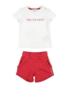Trussardi Junior Woman Baby Set Red Size 12 Cotton, Lycra In Red