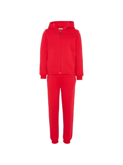 Trussardi Junior Kids' Zip Tracksuit In Red
