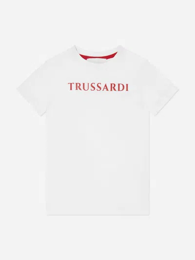 Trussardi Kids Ankis Logo T-shirt In White