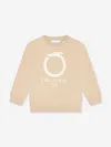 Trussardi Kids Beavi Logo Sweatshirt In Beige