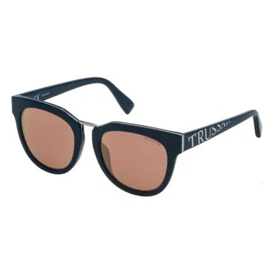 Trussardi Ladies' Sunglasses  Str180527t9r Green  52 Mm Gbby2 In Brown