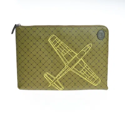 Trussardi Leather Men Men's Clutch In Multi