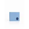 Trussardi Light Blue Leather Wallet In Blue