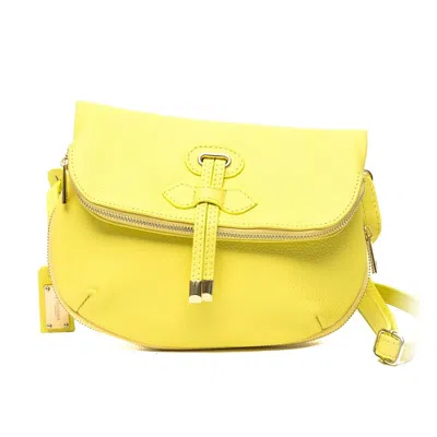 Trussardi Leather Women's Handbag In Yellow