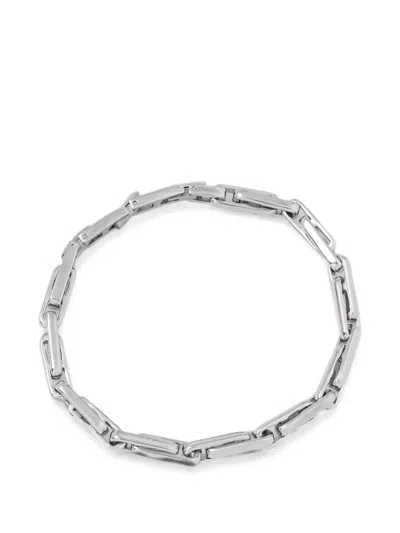 Trussardi Link-chain Bracelet In Silver