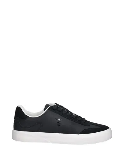 Trussardi Logo-detail Sneakers In Black