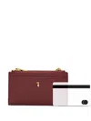 Trussardi Logo-plaque Wallet In Burgundy