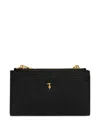 Trussardi Logo-stamp Leather Wallet In Black