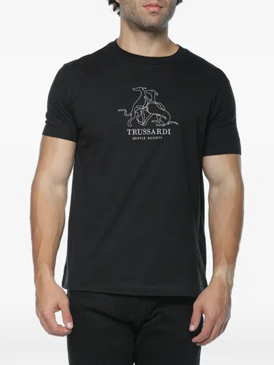 Trussardi Logo T-shirt In Multi