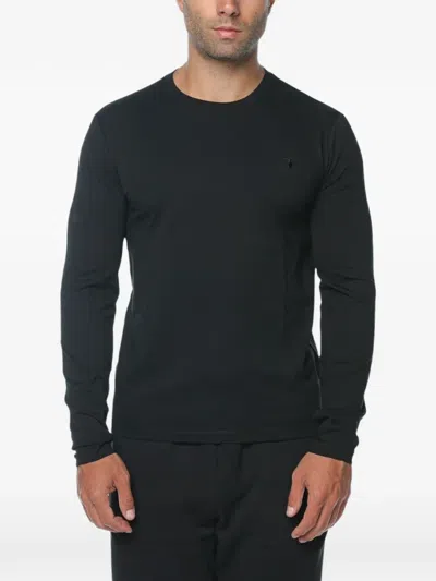 Trussardi Logo-detail Long-sleeve T-shirt In Black