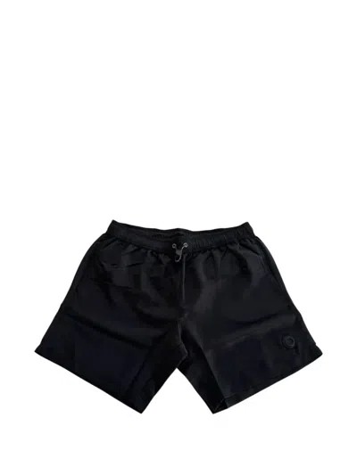 Trussardi Logo-patch Swim Shorts In Black