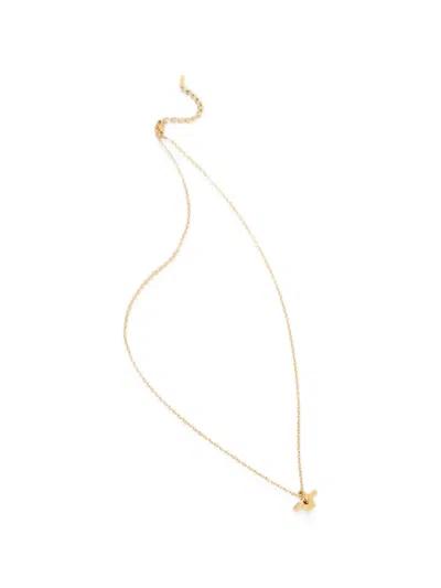 Trussardi Logo-pendant Necklace In Gold