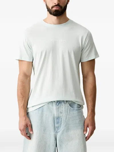 Trussardi Logo-print Crew-neck T-shirt In Blue