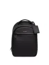 Trussardi Logo-print Pebbled Backpack In Black