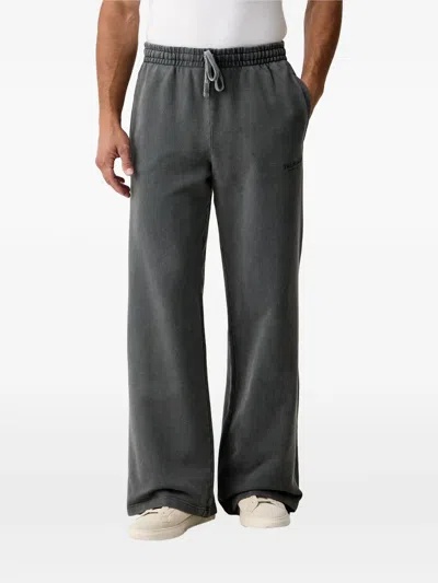 Trussardi Logo-print Track Pants In Gray