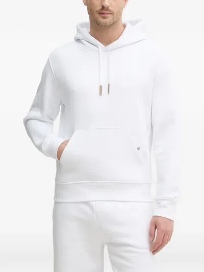 Trussardi Long-sleeves Hoodie In White