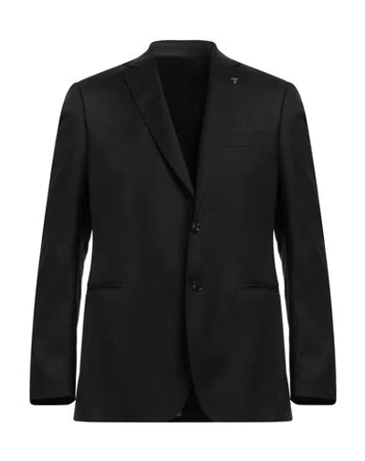 Trussardi Man Suit Jacket Black Size 50 Virgin Wool