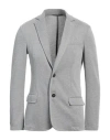 Trussardi Man Blazer Grey Size 38 Polyester, Cotton, Viscose