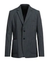 Trussardi Man Blazer Midnight Blue Size 36 Virgin Wool, Cotton, Elastane In Blue