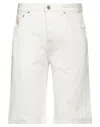Trussardi Denim Shorts In White