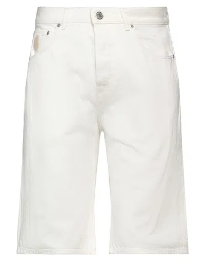 Trussardi Denim Shorts In White