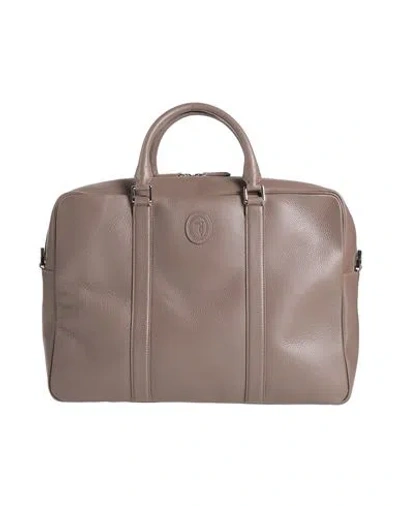 Trussardi Man Handbag Light Brown Size - Cow Leather
