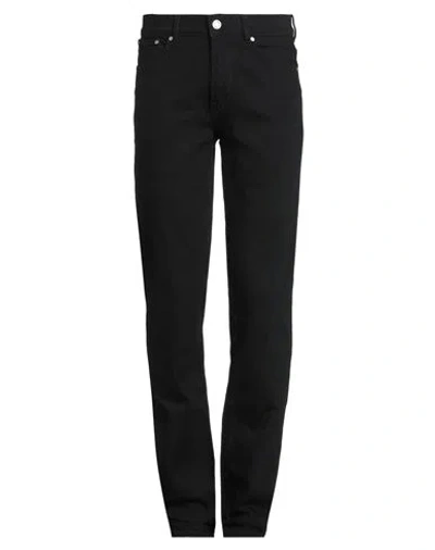 Trussardi Man Jeans Black Size 31 Cotton, Elastane