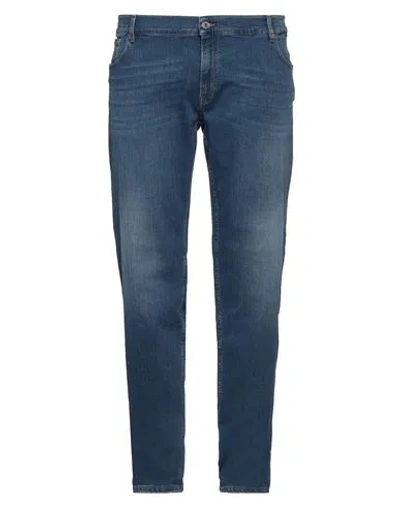 Trussardi Man Jeans Blue Size 29 Cotton, Elastane In Gray