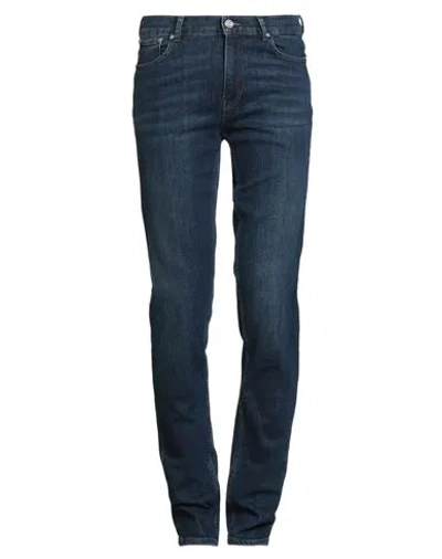 Trussardi Man Jeans Blue Size 30 Cotton, Elastane