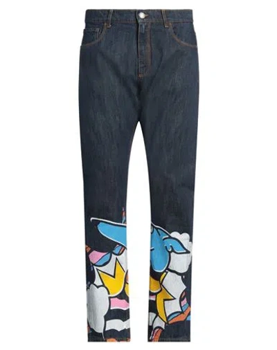 Trussardi Man Jeans Blue Size 35 Cotton
