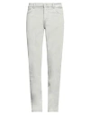 Trussardi Man Jeans Light Grey Size 28 Cotton, Polyester, Elastane In Grey