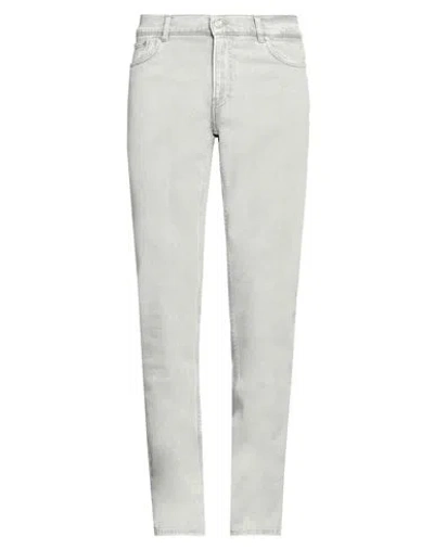 Trussardi Man Jeans Light Grey Size 28 Cotton, Polyester, Elastane