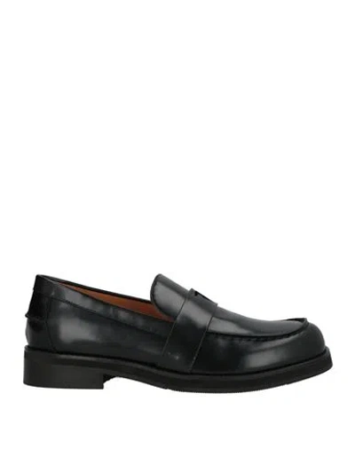 Trussardi Man Loafers Black Size 10 Leather