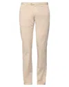 Trussardi Man Pants Beige Size 28 Cotton, Elastane In Beige