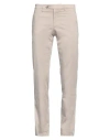Trussardi Man Pants Khaki Size 40 Cotton, Elastane In Beige