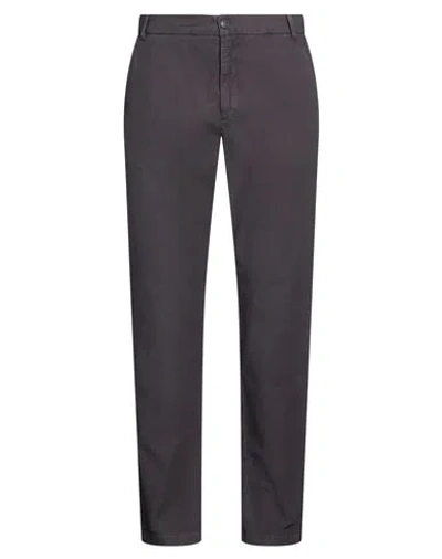 Trussardi Man Pants Charcoal Size 30 Cotton, Elastane In Blue