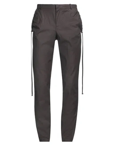 Trussardi Man Pants Charcoal Size 32 Cotton, Elastane In Grey
