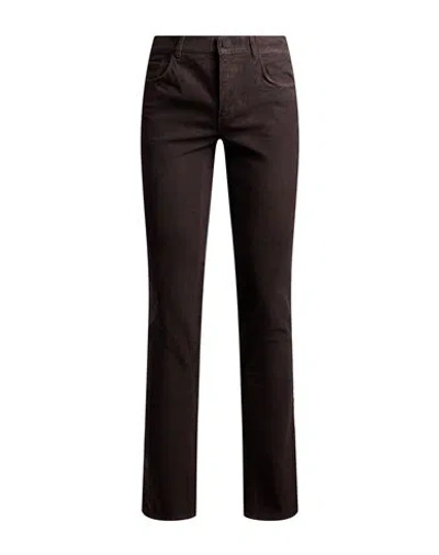 Trussardi Man Pants Dark Brown Size 30 Cotton, Elastane