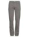 TRUSSARDI TRUSSARDI MAN PANTS GREY SIZE 34 COTTON, ELASTANE